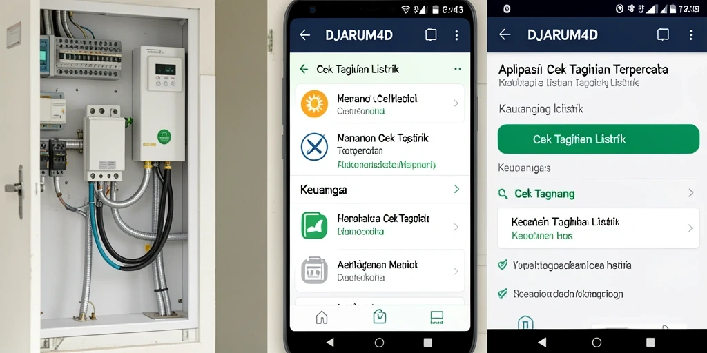 Tampilan antarmuka DJARUM4D untuk cek tagihan listrik yang mudah digunakan.