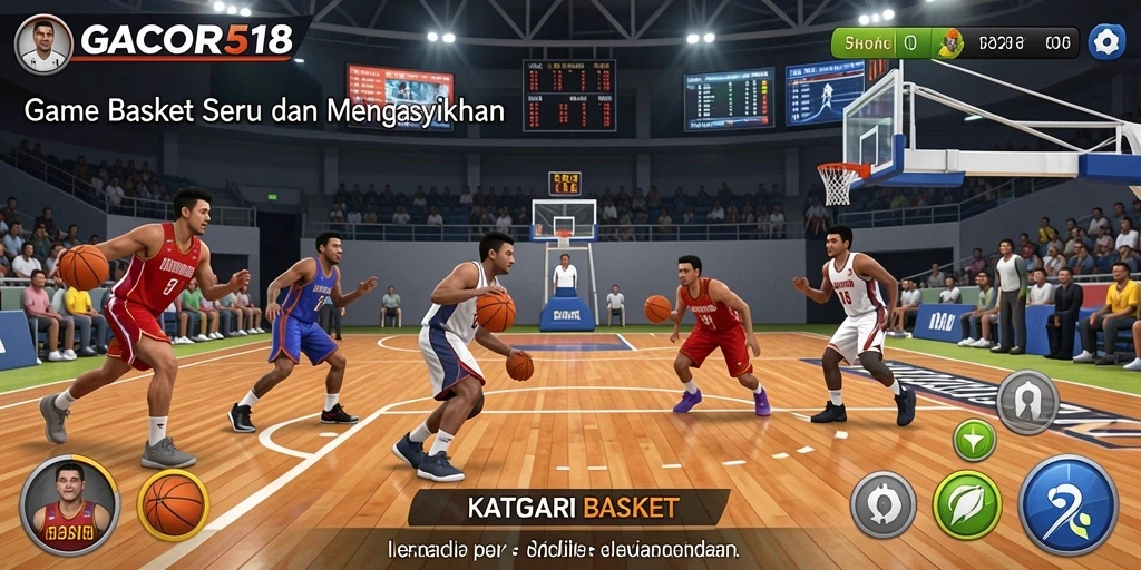 Tampilan antarmuka GACOR518 game basket yang menarik dan interaktif.